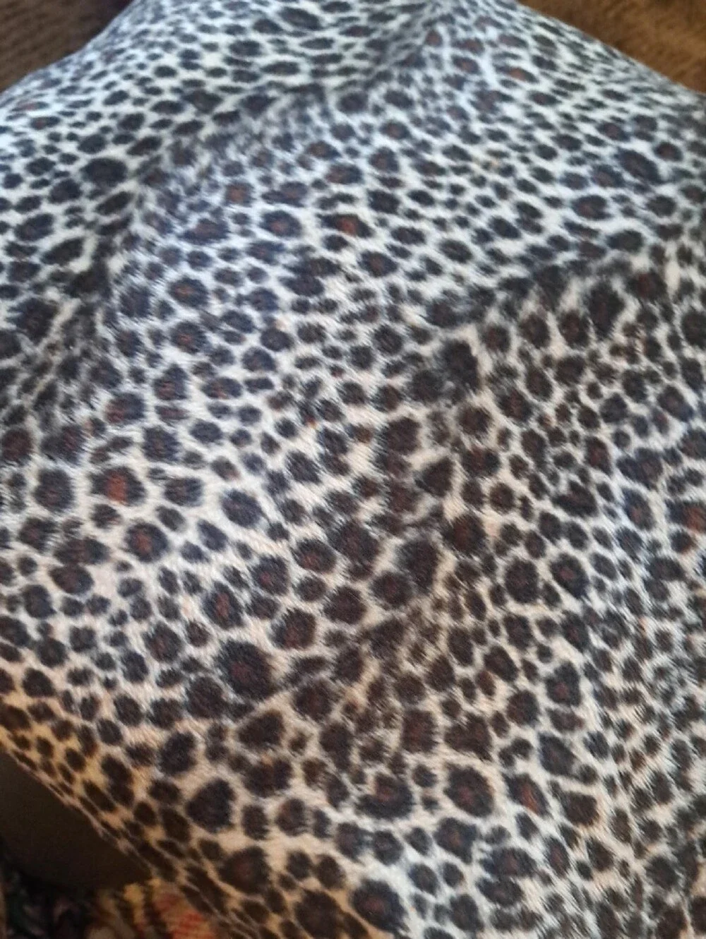 Leopard Print Decorative Throw Pillow - Brown and Cream